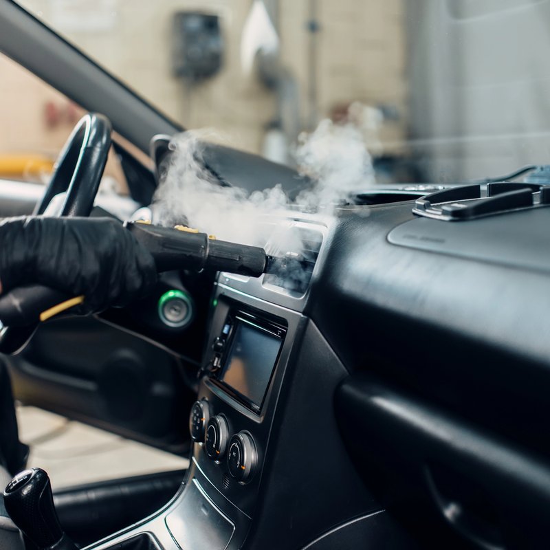 Completed vehicle mold remediation and sanitization by Lux Detailer