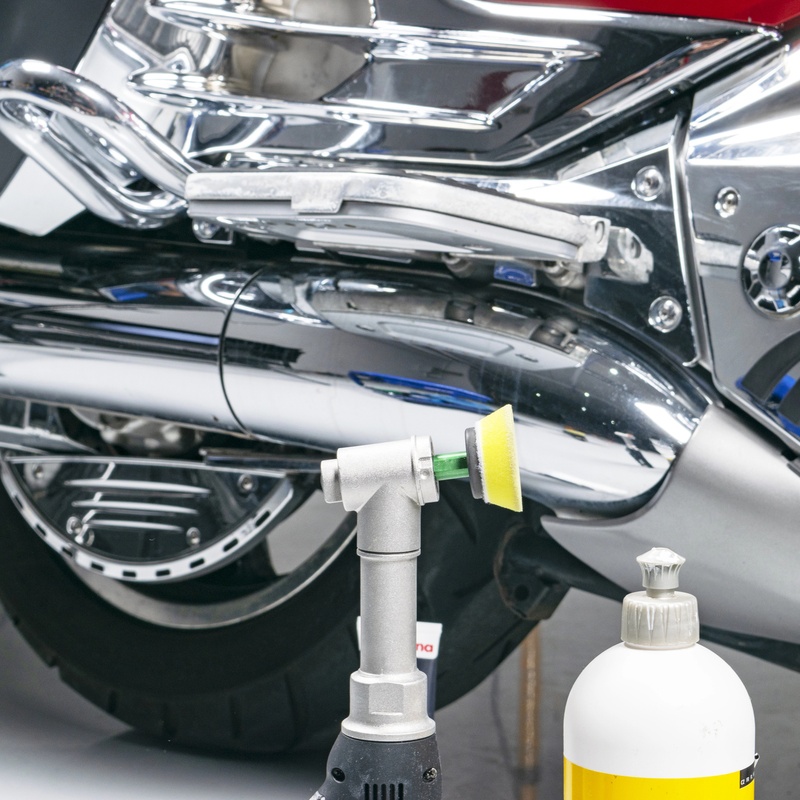 Motorcycle detailing service by Lux Detailer