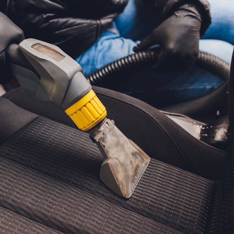 Professional odor elimination treatment for car interior by Lux Detailer