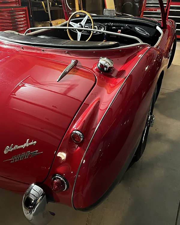 Austin-Healey paint correction by Lux Detailer, mobile detailing in the Lowcountry: Hilton Head, Bluffton, Beaufort & Savannah