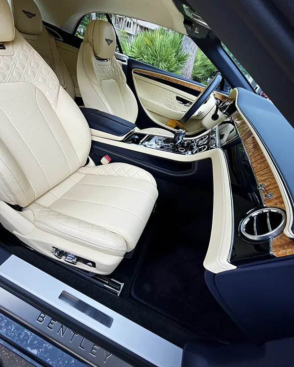 Bentley Interior interior detailing by Lux Detailer, mobile detailing in the Lowcountry: Hilton Head, Bluffton, Beaufort & Savannah