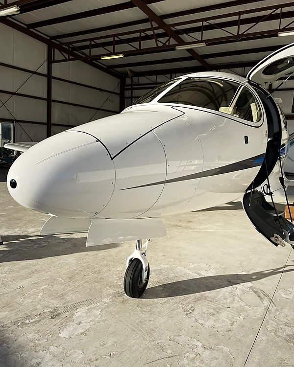 Cirrus Vision Jet aircraft detailing by Lux Detailer, mobile detailing in the Lowcountry: Hilton Head, Bluffton, Beaufort & Savannah
