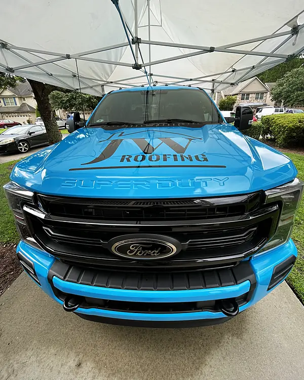 Ford Super Duty Roofing Truck fleet detailing by Lux Detailer, mobile detailing in the Lowcountry: Hilton Head, Bluffton, Beaufort & Savannah