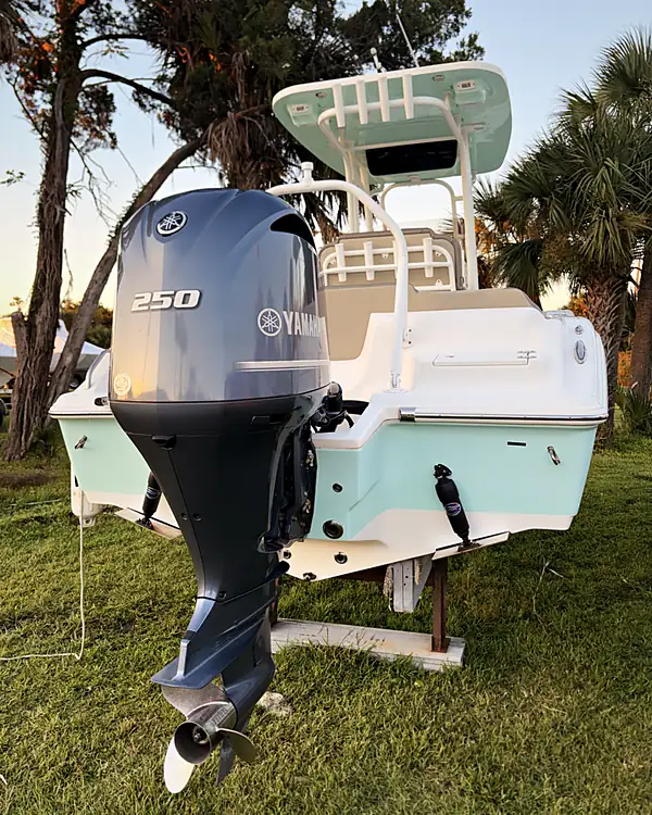 Key West Center Console boat detailing by Lux Detailer, mobile detailing in the Lowcountry: Hilton Head, Bluffton, Beaufort & Savannah