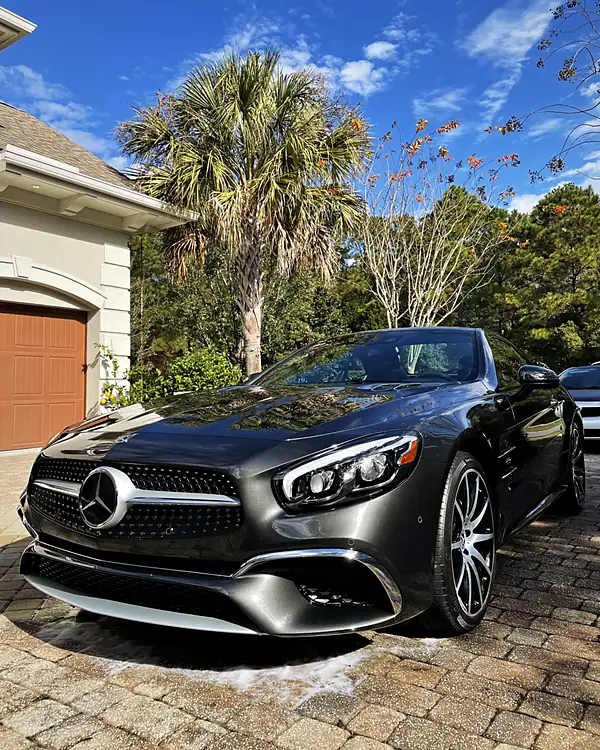 Mercedes SL ceramic coating by Lux Detailer, mobile detailing in the Lowcountry: Hilton Head, Bluffton, Beaufort & Savannah