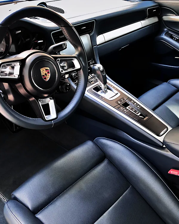 Porsche 911 Interior mobile detailing by Lux Detailer, mobile detailing in the Lowcountry: Hilton Head, Bluffton, Beaufort & Savannah