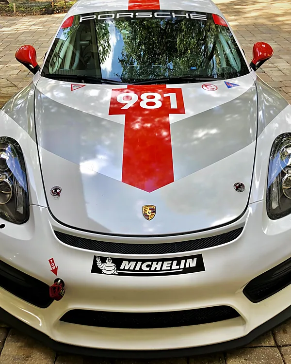 Porsche Cayman GT4 mobile detailing by Lux Detailer, mobile detailing in the Lowcountry: Hilton Head, Bluffton, Beaufort & Savannah