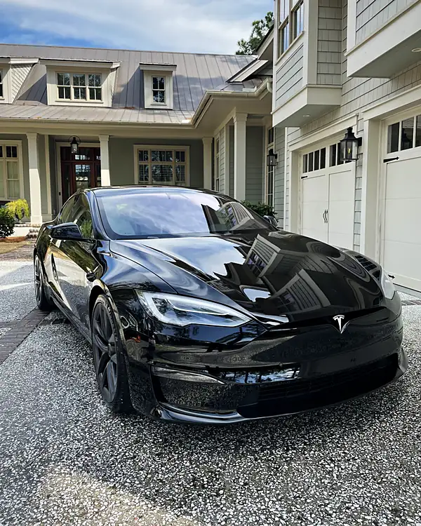 Tesla Model S Plaid mobile detailing by Lux Detailer, mobile detailing in the Lowcountry: Hilton Head, Bluffton, Beaufort & Savannah