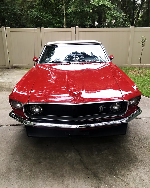 Ford Mustang 1969 ceramic coating by Lux Detailer, mobile detailing in Bluffton, SC