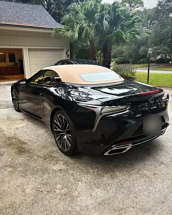 Lexus LC Convertible paint correction by Lux Detailer, mobile detailing in Hardeeville, SC
