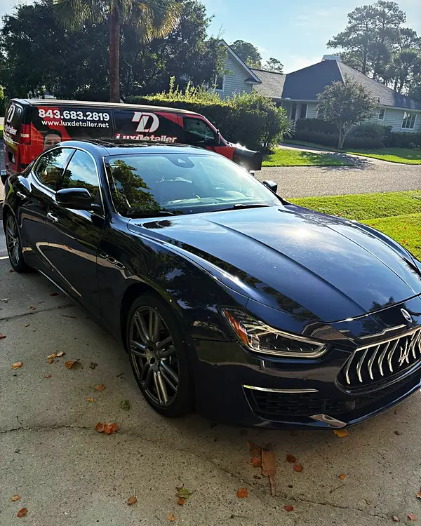 Maserati Ghibli paint correction by Lux Detailer, mobile detailing in Hardeeville, SC