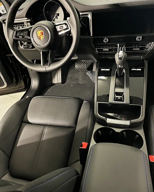 Porsche Macan Interior car detailing by Lux Detailer, mobile detailing in Hardeeville, SC