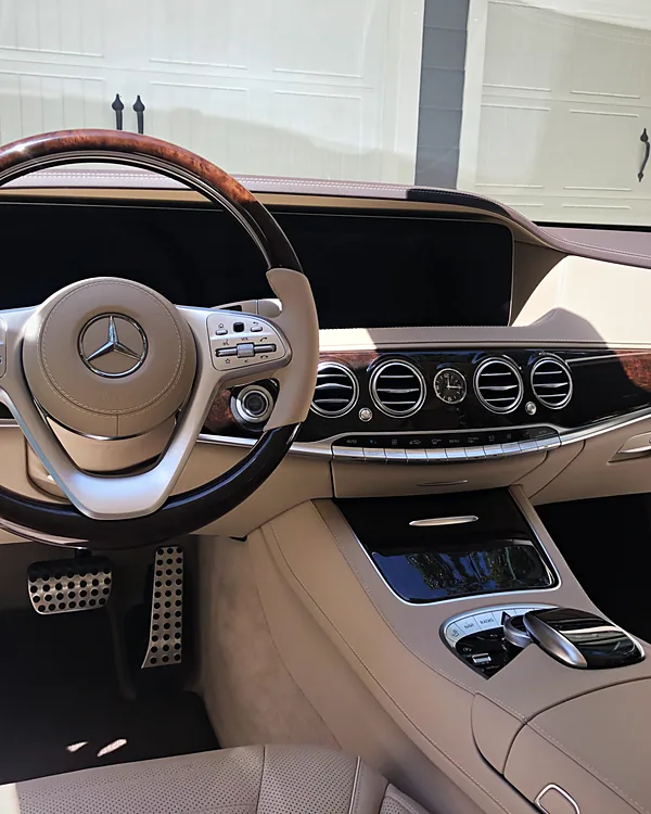Mercedes S-Class Interior car detailing by Lux Detailer, mobile detailing in Port Royal, SC