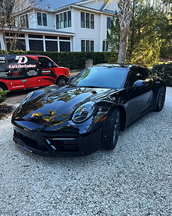 Porsche 911 exterior detailing by Lux Detailer, mobile detailing in Richmond Hill, GA