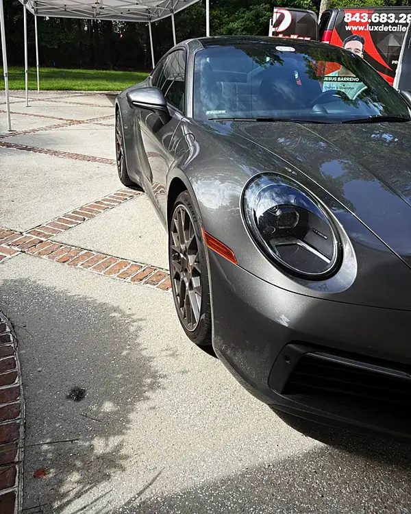 Porsche 911 exterior detailing by Lux Detailer, mobile detailing in Richmond Hill, GA