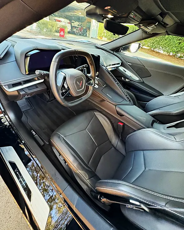 Corvette C8 Interior car detailing by Lux Detailer, mobile detailing in Ridgeland, SC