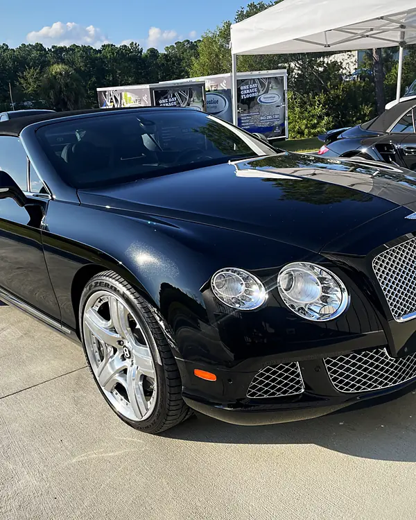 Bentley Continental GT ceramic coating by Lux Detailer, mobile detailing in Savannah, GA