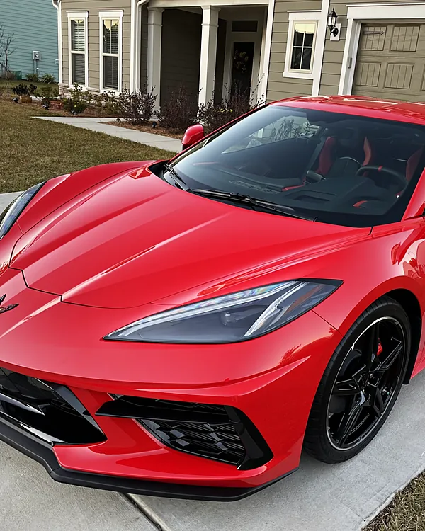 Corvette C8 exterior detailing by Lux Detailer, mobile detailing in Savannah, GA